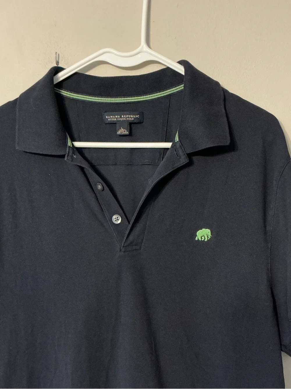 Banana Republic Fitted Pique Polo